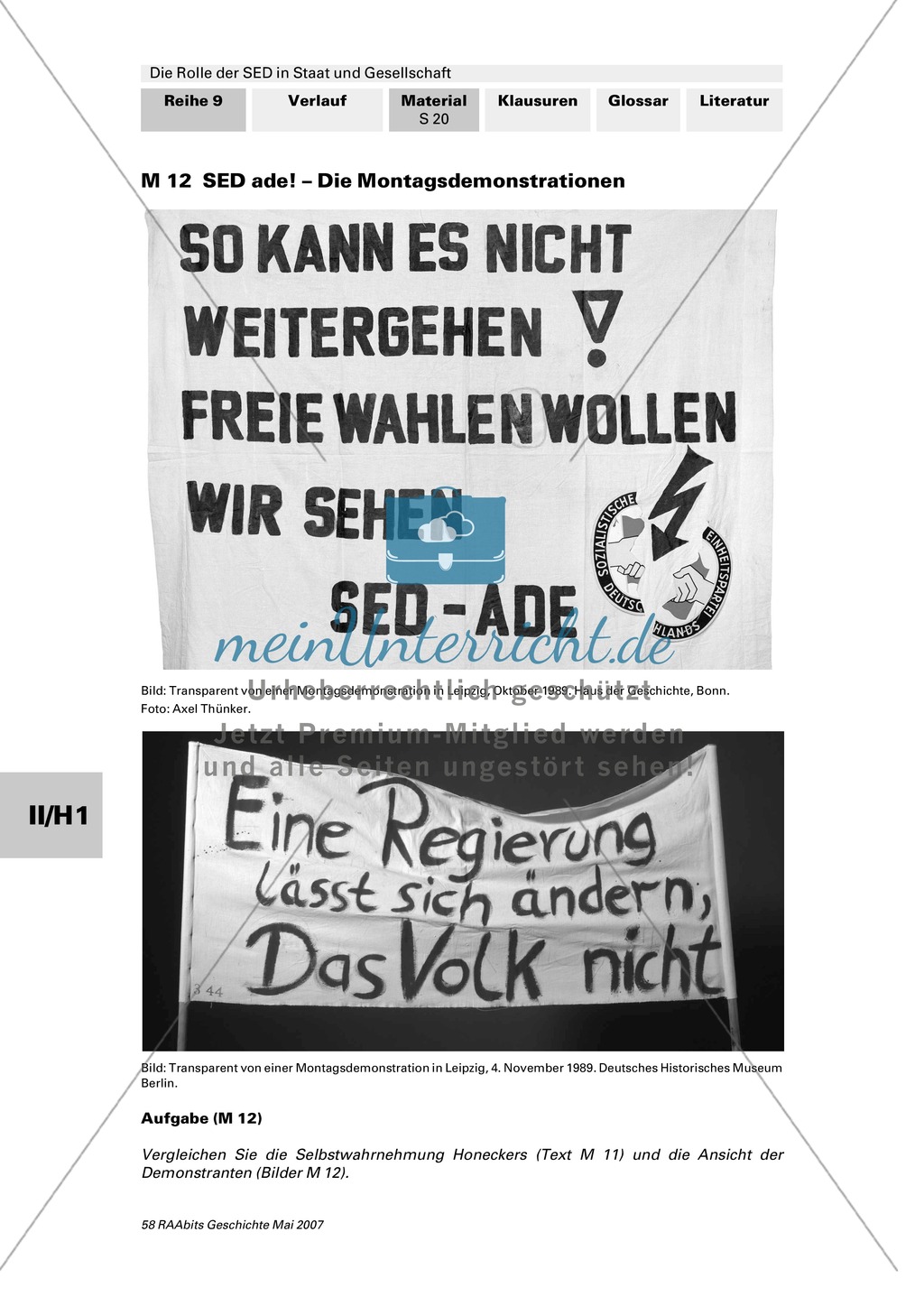 Die Rolle der SED in Staat und Gesellschaft: Die verleugnete Sytemkrise - Auseinandergehen von Selbst- und Fremdwahrnehmung Preview 2