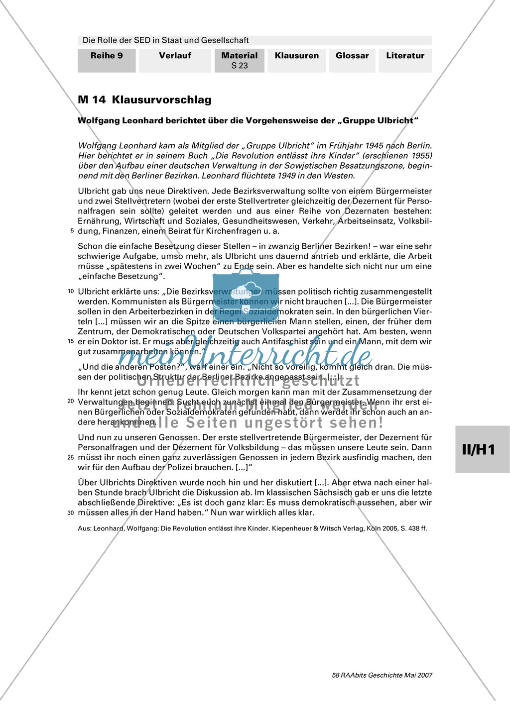 Die Rolle der SED in Staat und Gesellschaft. Preview 1