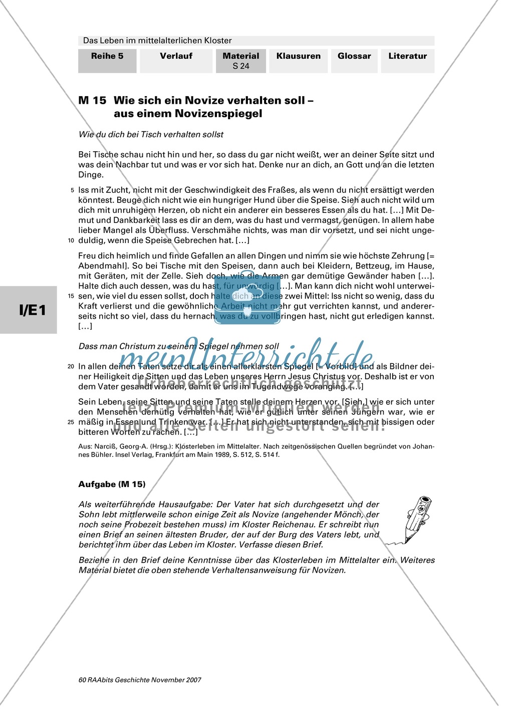 Texte und Bildquelle zum Umgang mit Kindern im Kloster des Mittelalters Preview 3