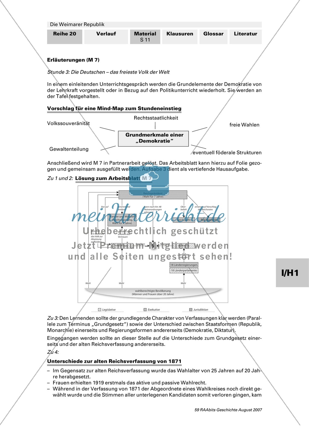 Die Weimarer Republik: Die Verfassung und das Parteienspektrum Preview 2
