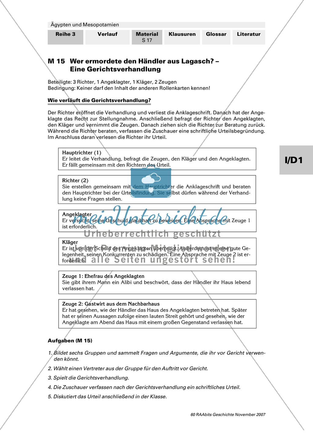 Staatliche und gesellschaftliche Organisation:Die Rechtssprechung in Mesopotamien Preview 2