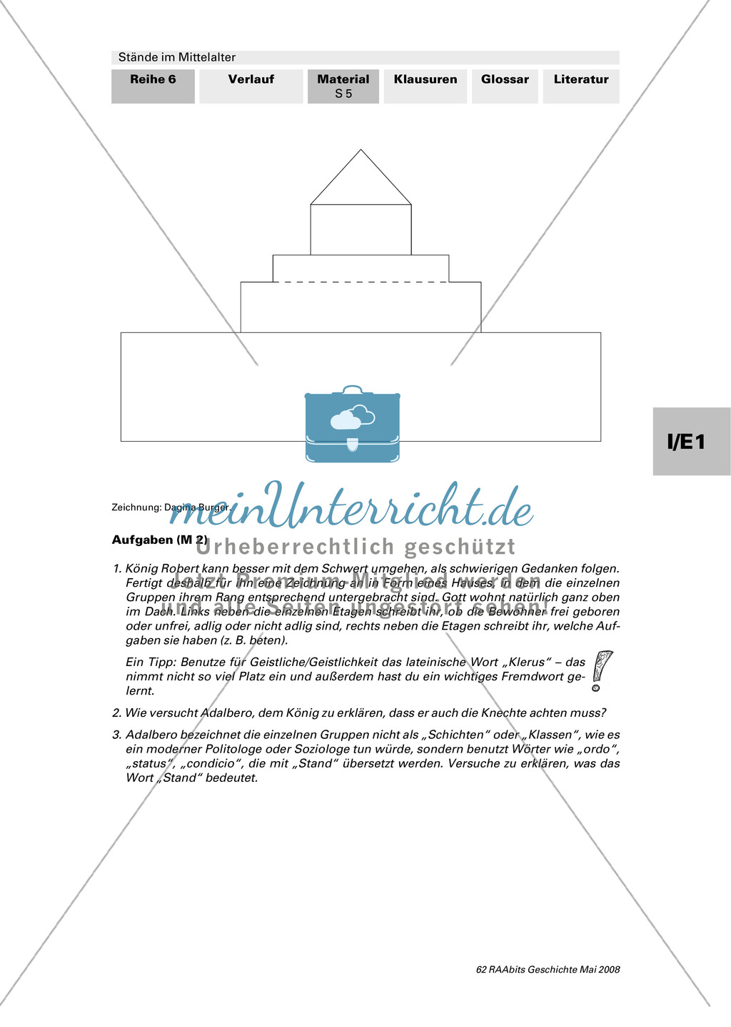 Gesellschaftsordnung und Berufe heute und im Mittelalter Preview 4