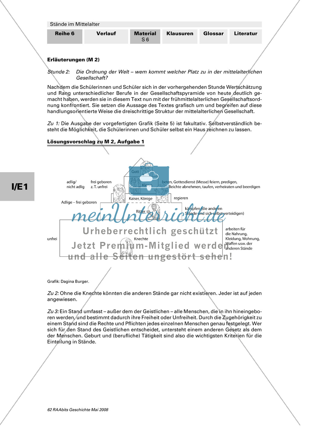 Gesellschaftsordnung und Berufe heute und im Mittelalter Preview 5