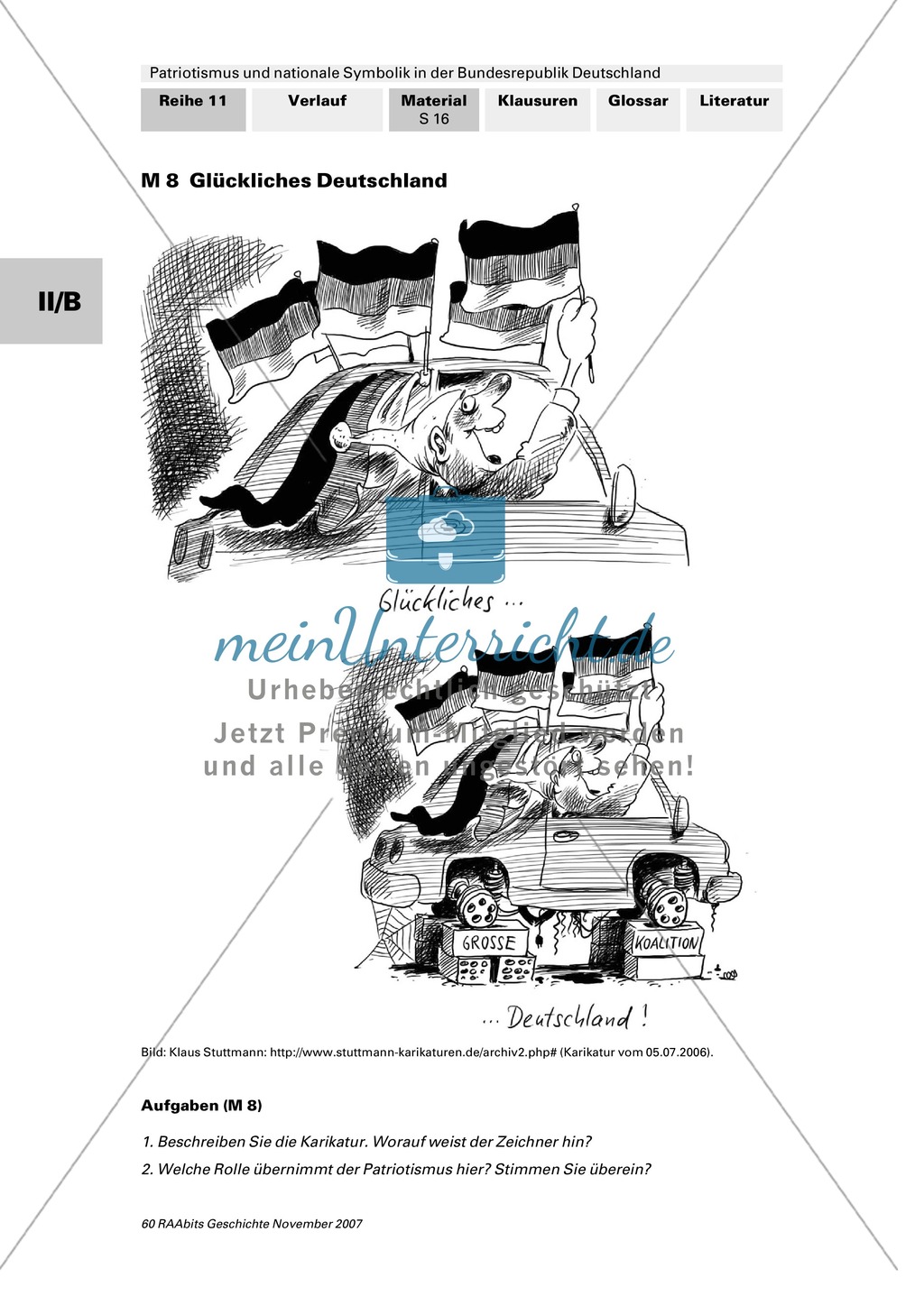 Patriotismus und nationale Symbolik in der Bundesrepublik Deutschland: Stationen bundesdeutschen Selbstbewusstseins am Beispiel Heuss, Mende und Kohl Preview 1