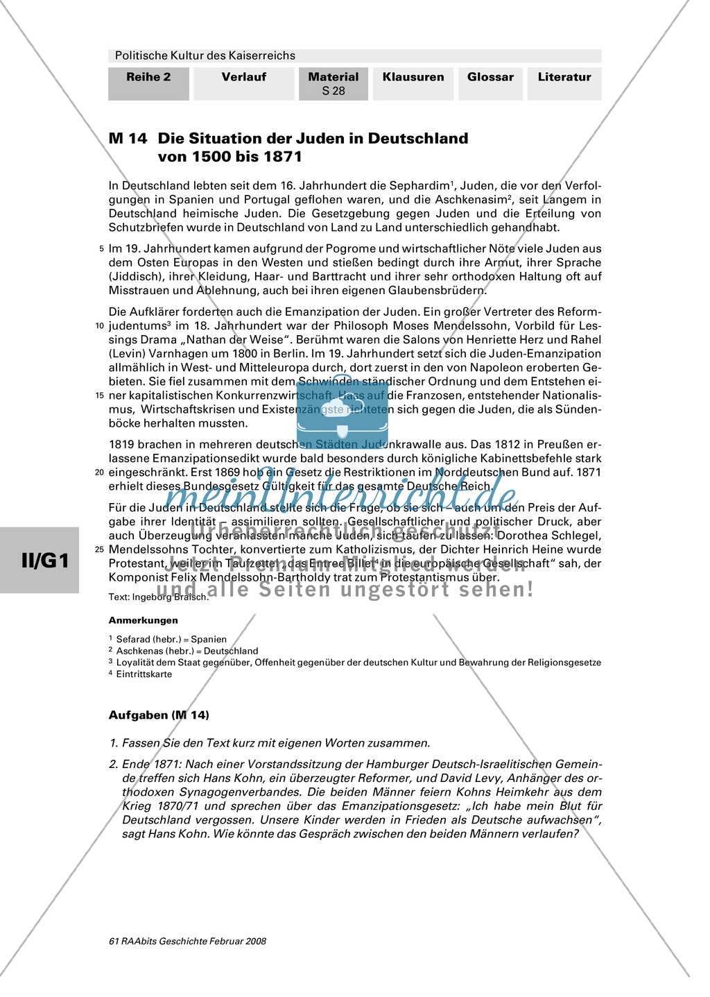 Politische Kultur des Kaiserreichs: Ausgrenzung im Kaiserreich Preview 3