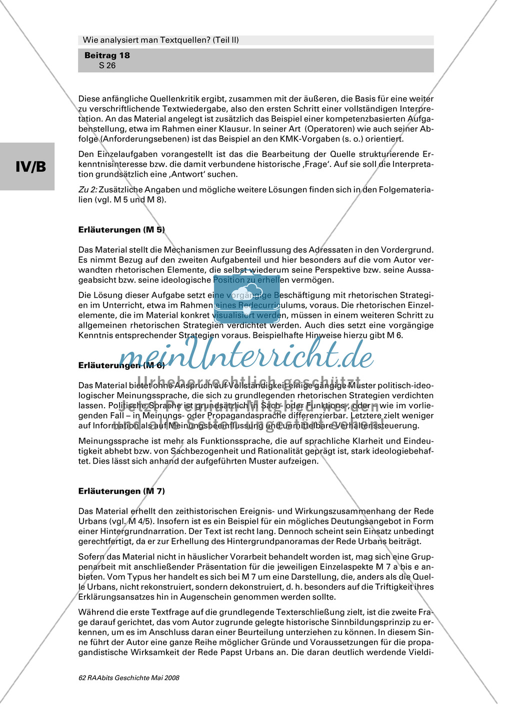 Analyse von Textquellen: Strategien politisch-ideologischer Meinungssprache kennenlernen Preview 2