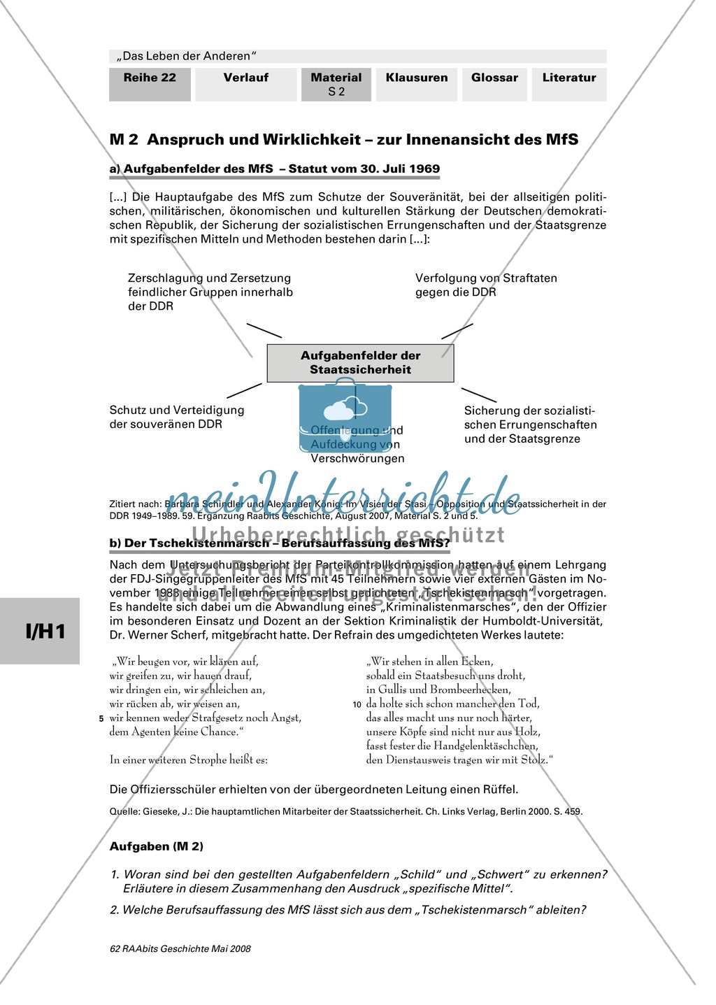 Anspruch und Wirklichkeit des Ministeriums für Staatssicherheit der DDR: Arbeitsmaterial mit Erläuterungen Preview 2