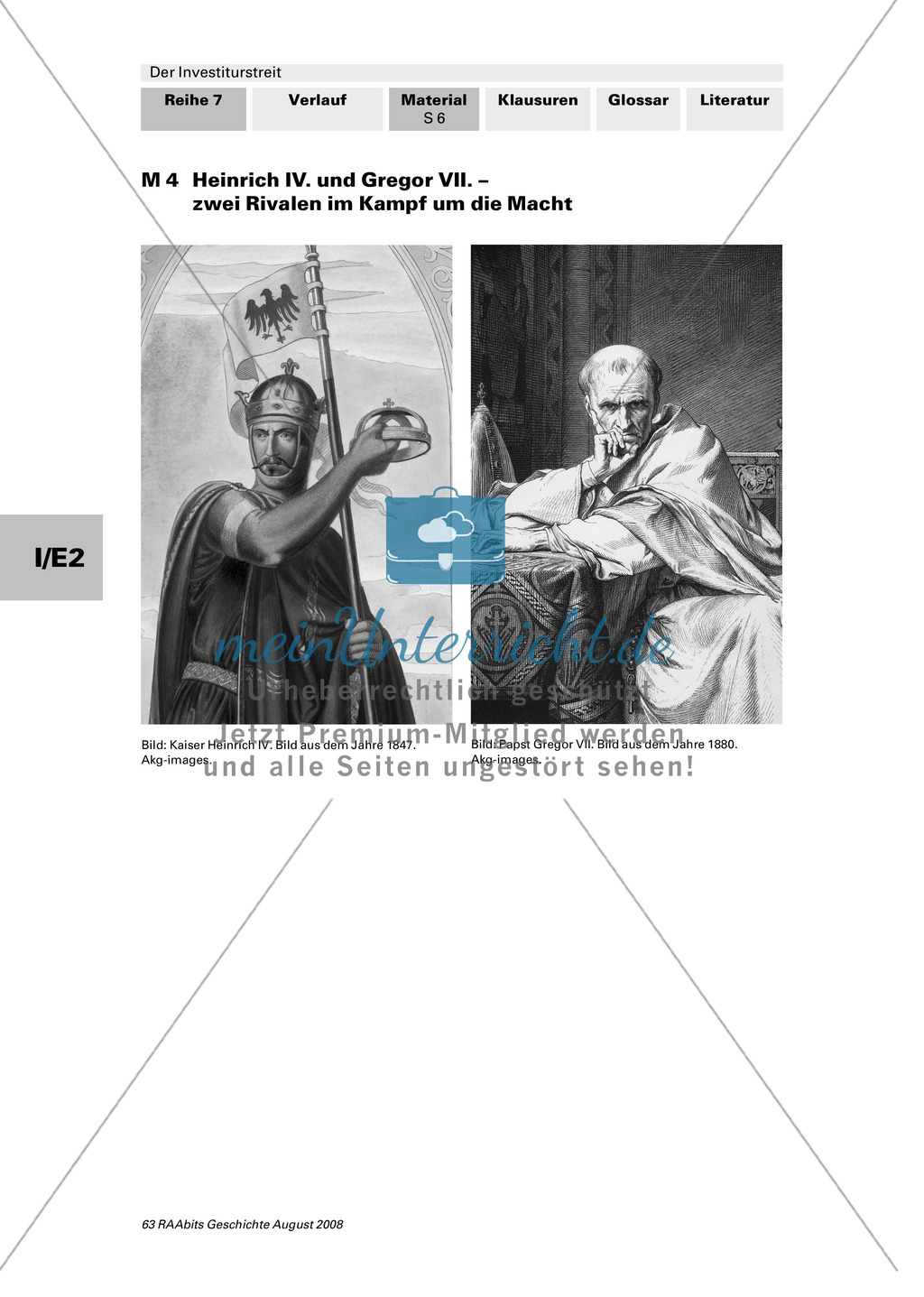 Der Investiturstreit: Ursachen für den 1057 entbrannten Machtkampf zwischen Gregor VII. und Heinrich IV. kennenlernen + einen Brief von Gregor an Heinrich verfassen Preview 6
