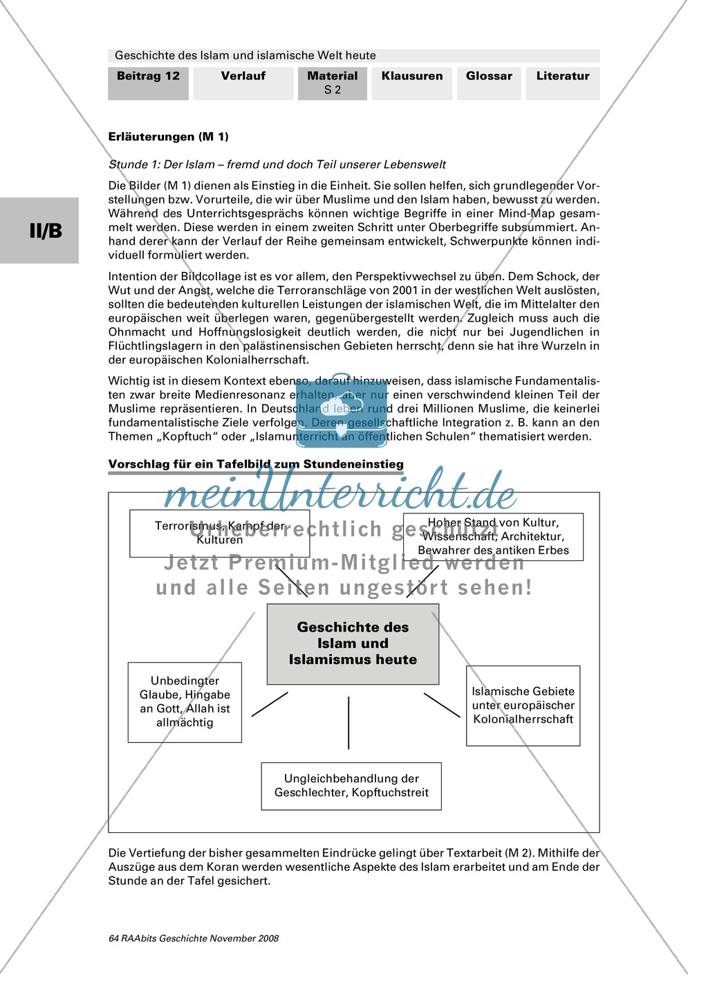 Geschichte des Islam und islamische Welt heute: Bilder: Assoziationen zu Islam + Textausschnitte aus dem Koran Preview 2
