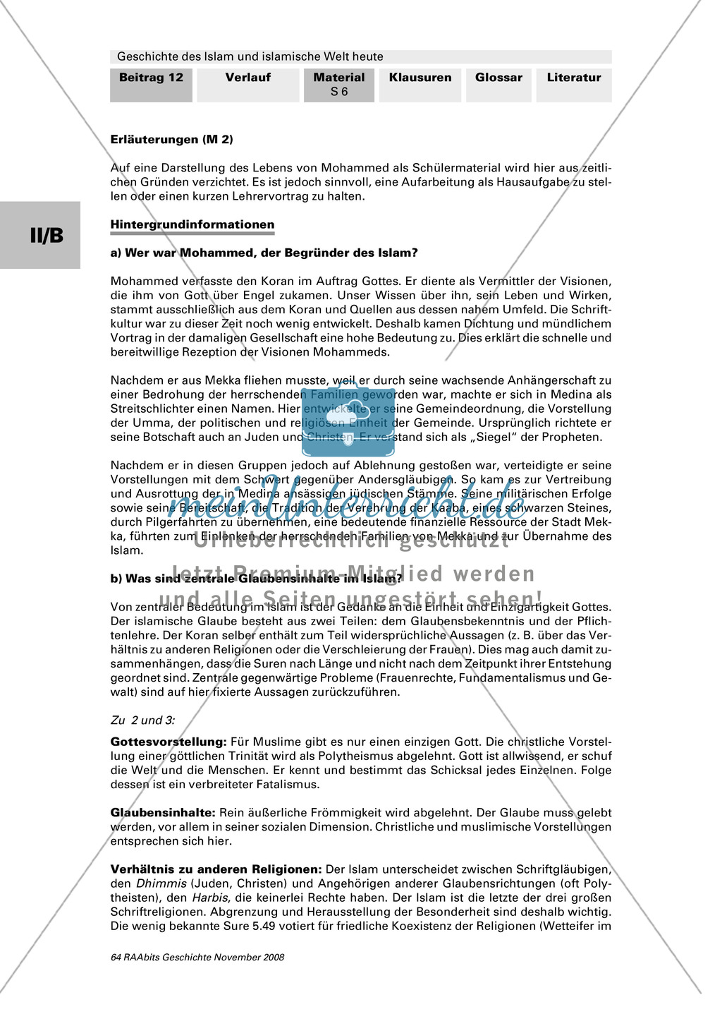 Geschichte des Islam und islamische Welt heute: Bilder: Assoziationen zu Islam + Textausschnitte aus dem Koran Preview 6