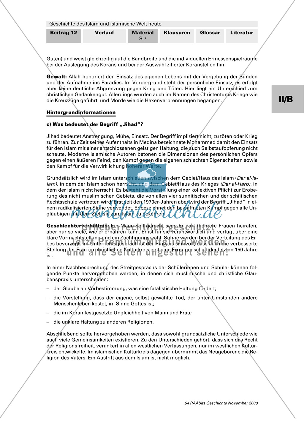 Geschichte des Islam und islamische Welt heute: Bilder: Assoziationen zu Islam + Textausschnitte aus dem Koran Preview 7