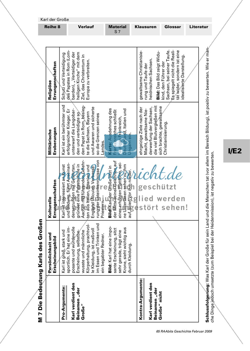 Die Bedeutung Karls des Großen: Arbeitsmaterial mit Erläuterungen Preview 2