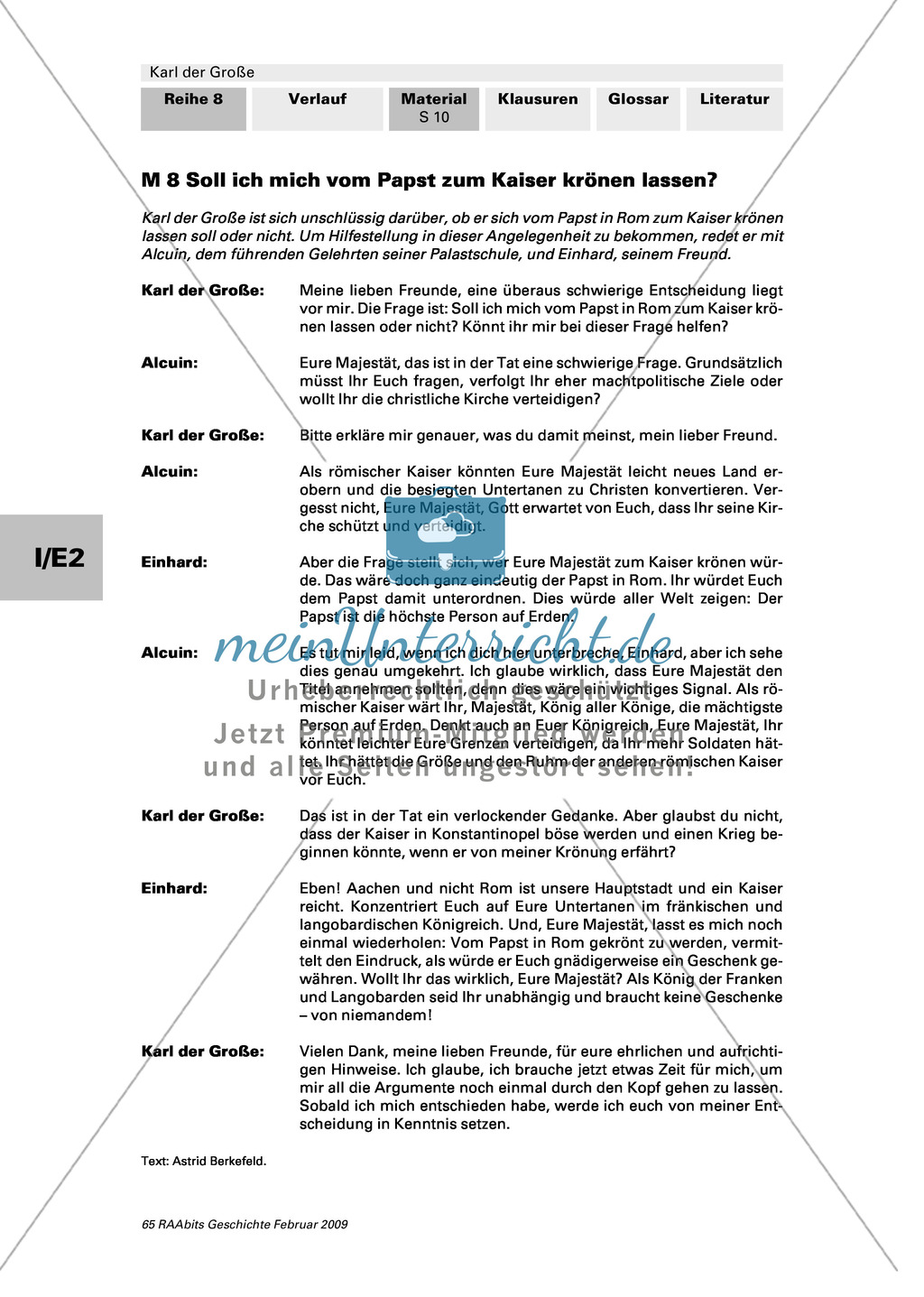 Die Krönung Karls des Großen: Arbeitsmaterial mit Erläuterungen Preview 1