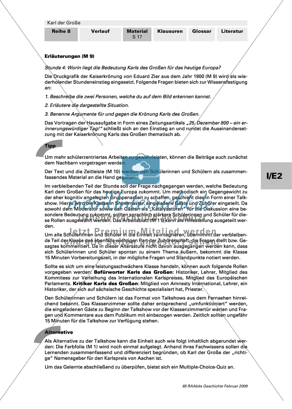 Die Krönung Karls des Großen: Arbeitsmaterial mit Erläuterungen Preview 6