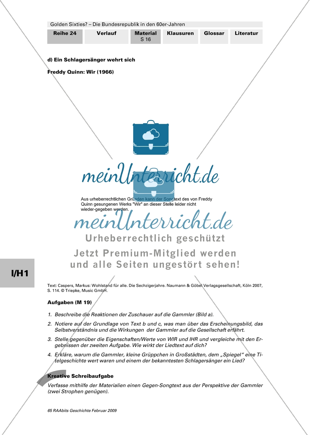 Die Bundesrepublik in den 60er-Jahren: Bedeutung der Beatmusik + Jugendliche Subkultur: Die Gammler + Bildungskatastrophe: Der Bildungsaufbruch der 70er- und 80er-Jahre + Sexuelle Revolution + Werbung und Wertewandel + Gastarbeiter + Wertewandel in der ka Preview 4