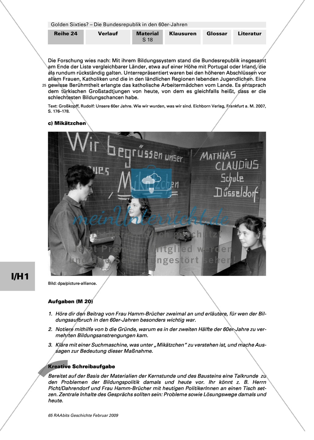 Die Bundesrepublik in den 60er-Jahren: Bedeutung der Beatmusik + Jugendliche Subkultur: Die Gammler + Bildungskatastrophe: Der Bildungsaufbruch der 70er- und 80er-Jahre + Sexuelle Revolution + Werbung und Wertewandel + Gastarbeiter + Wertewandel in der ka Preview 6
