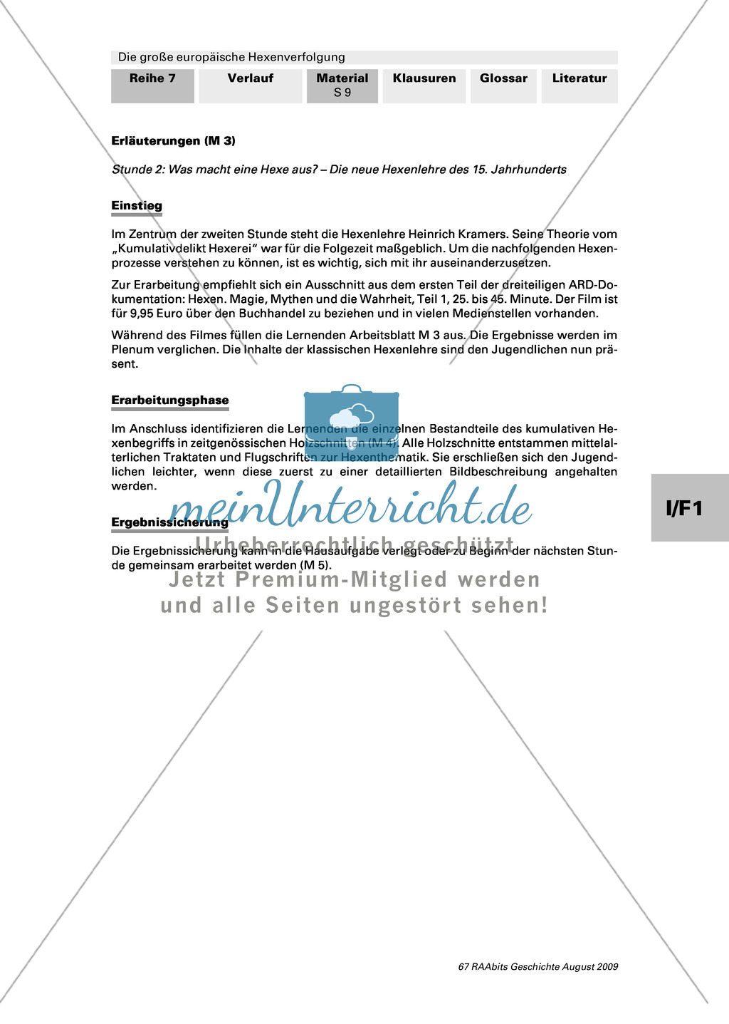 Die große europäische Hexenverfolgung: Filmausschnitt zur Hexenlehre auswerten + mittelalterliche Holzschnitte + Schaubild erstellen Preview 4