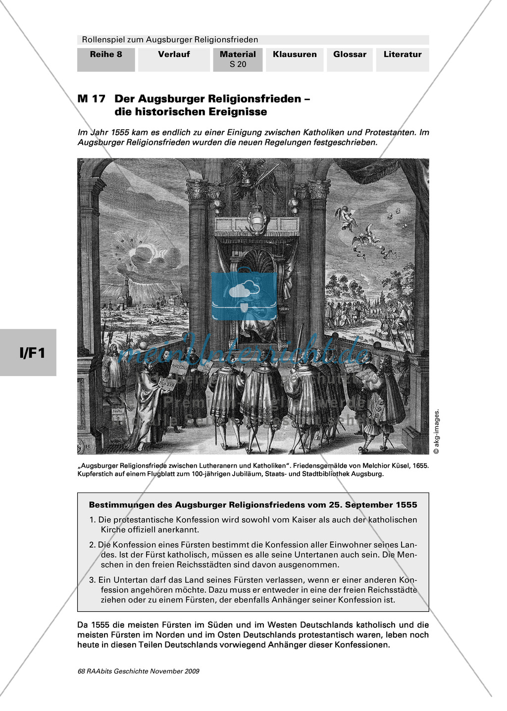 Reformation 1555: Ein Rollenspiel zum Augsburger Religionsfrieden mit Bildquelle Preview 8