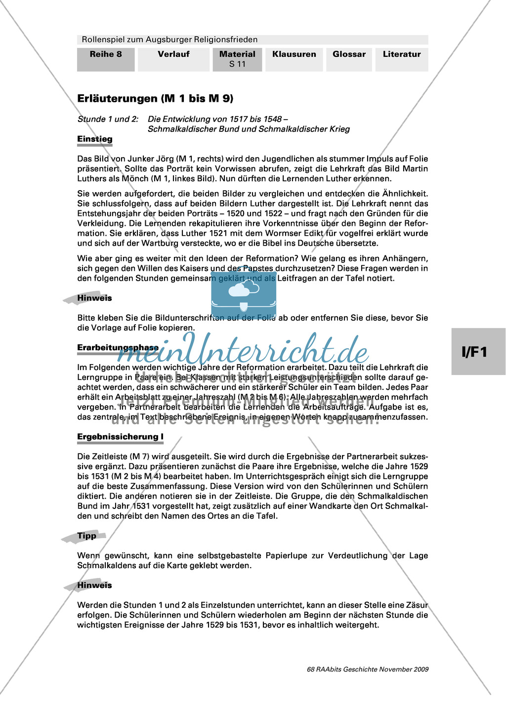 Die Reformation: Schmalkaldischer Krieg. Arbeitsmaterial mit Erläuterungen Preview 3