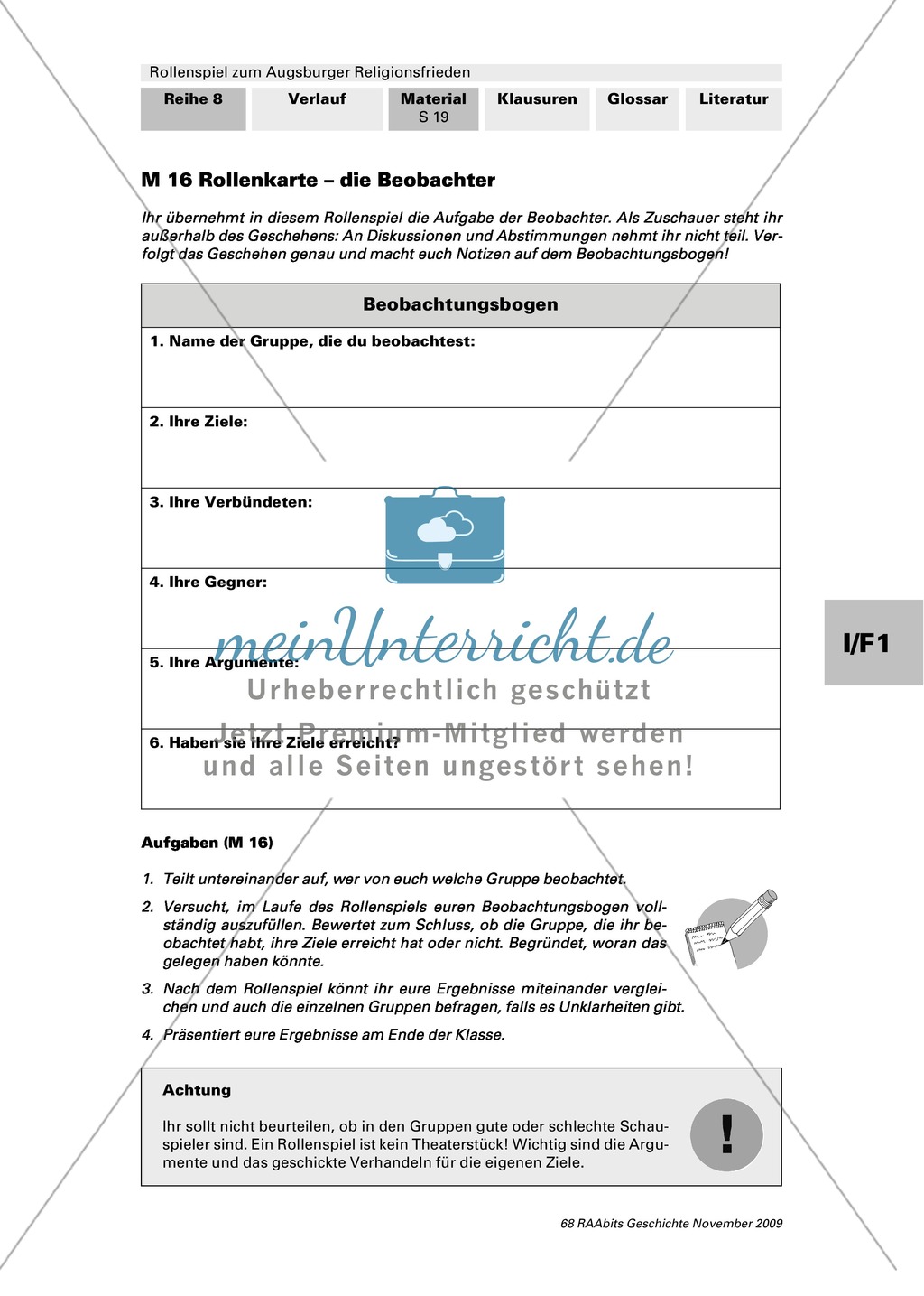 Rollenkarten für ein Rollenspiel zum Augsburger Religionsfrieden: Arbeitsmaterial mit Erläuterungen Preview 5