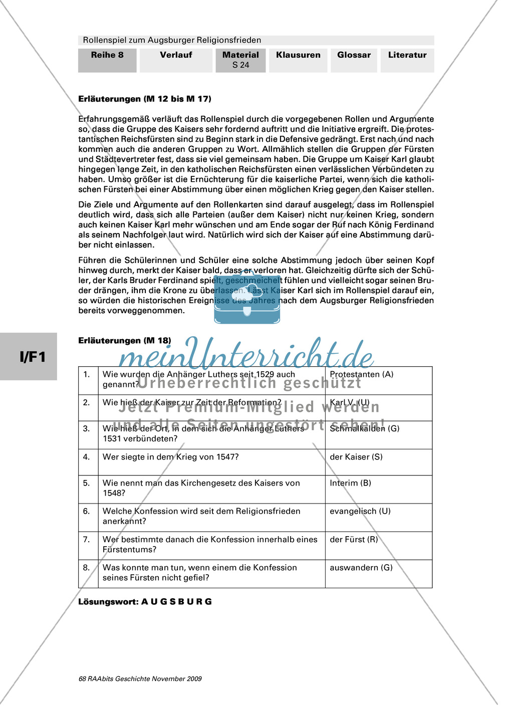 Quiz zur Reformation: Arbeitsmaterial mit Erläuterungen Preview 4