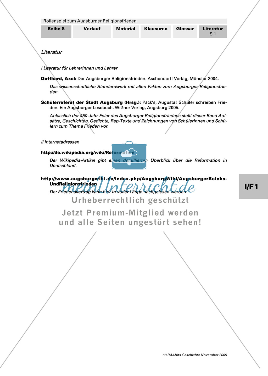Auswahlbibliografie zur Reformation Preview 1