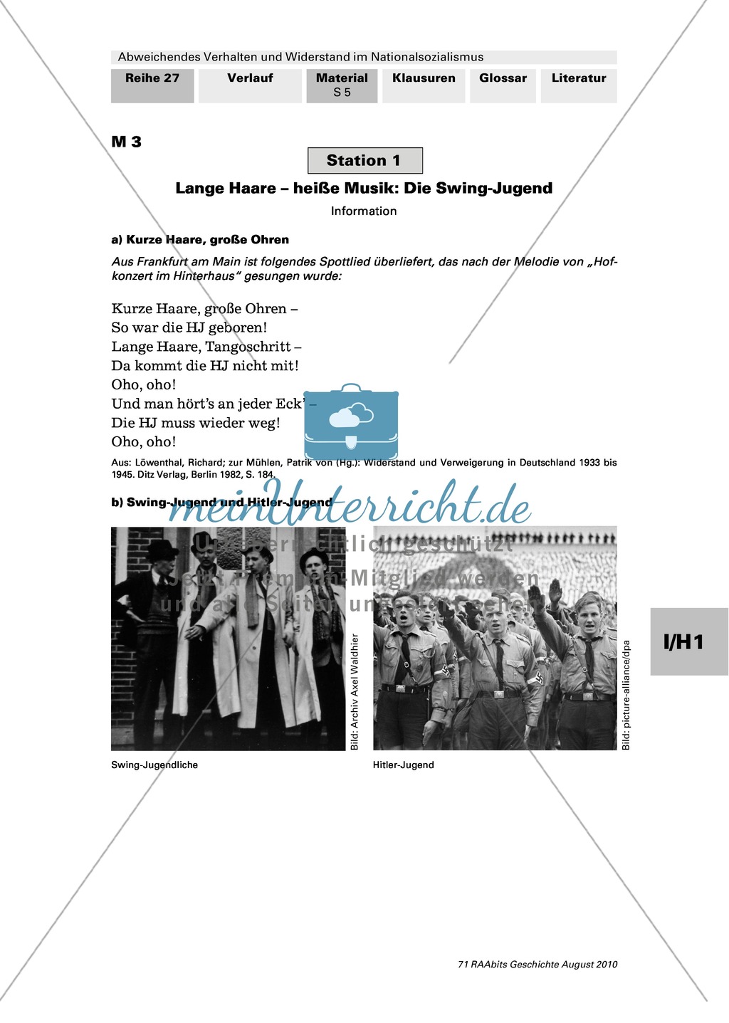 Abweichendes Verhalten und Widerstand im Nationalsozialismus Die Swing