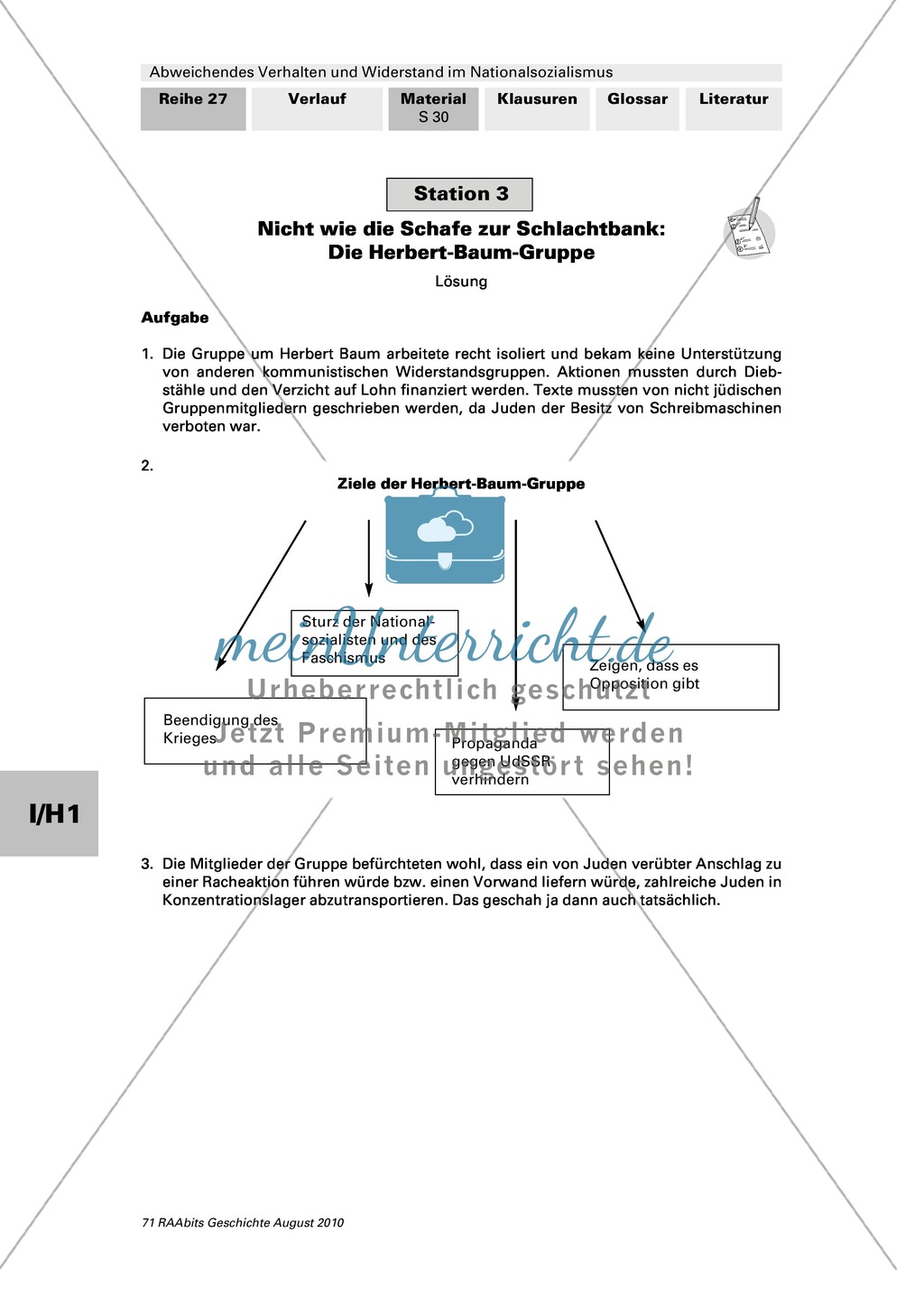 Abweichendes Verhalten und Widerstand im Nationalsozialismus: Die Herbert-Baum-Gruppe Preview 4
