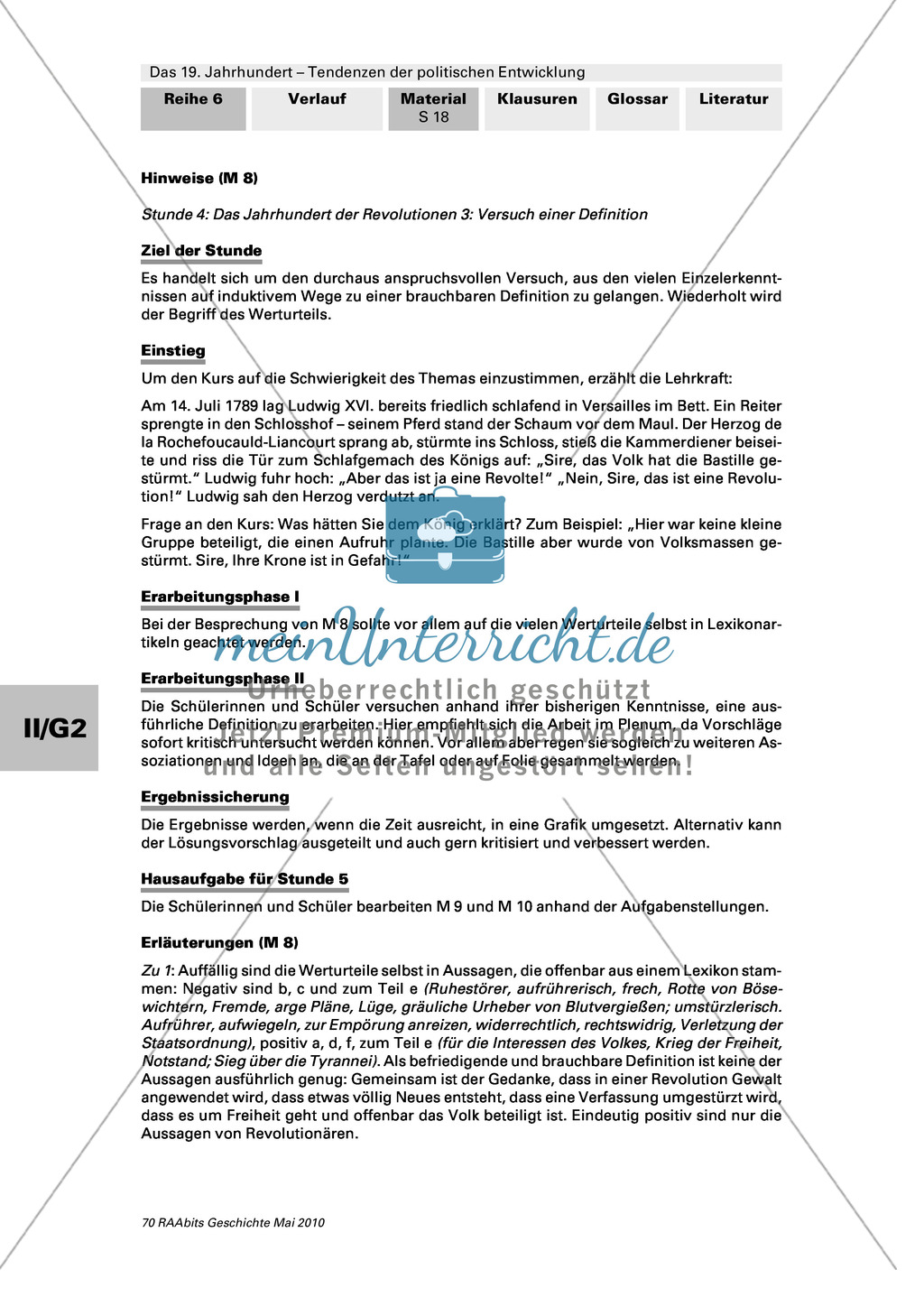 Das 19. Jahrhundert - Tendenzen der politischen Entwicklung: Das Jahrhundert der Revolutionen - Revolution von 1830 - Vormärz - Revolution von 1848 - Begriffsdefinition Preview 13