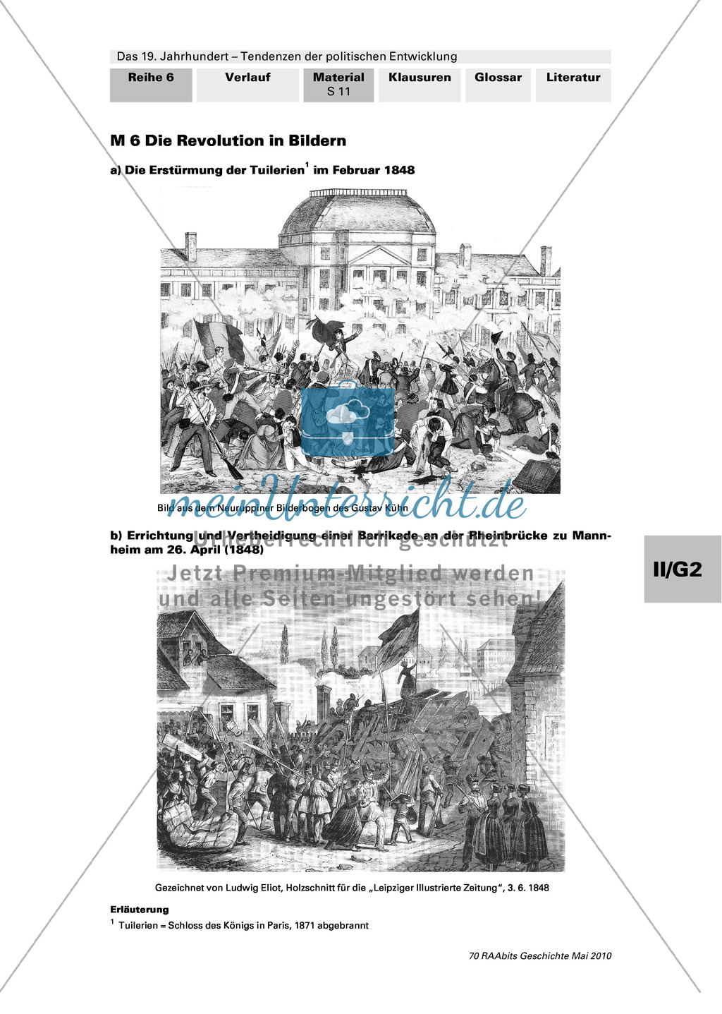 Das 19. Jahrhundert - Tendenzen der politischen Entwicklung: Das Jahrhundert der Revolutionen - Revolution von 1830 - Vormärz - Revolution von 1848 - Begriffsdefinition Preview 6