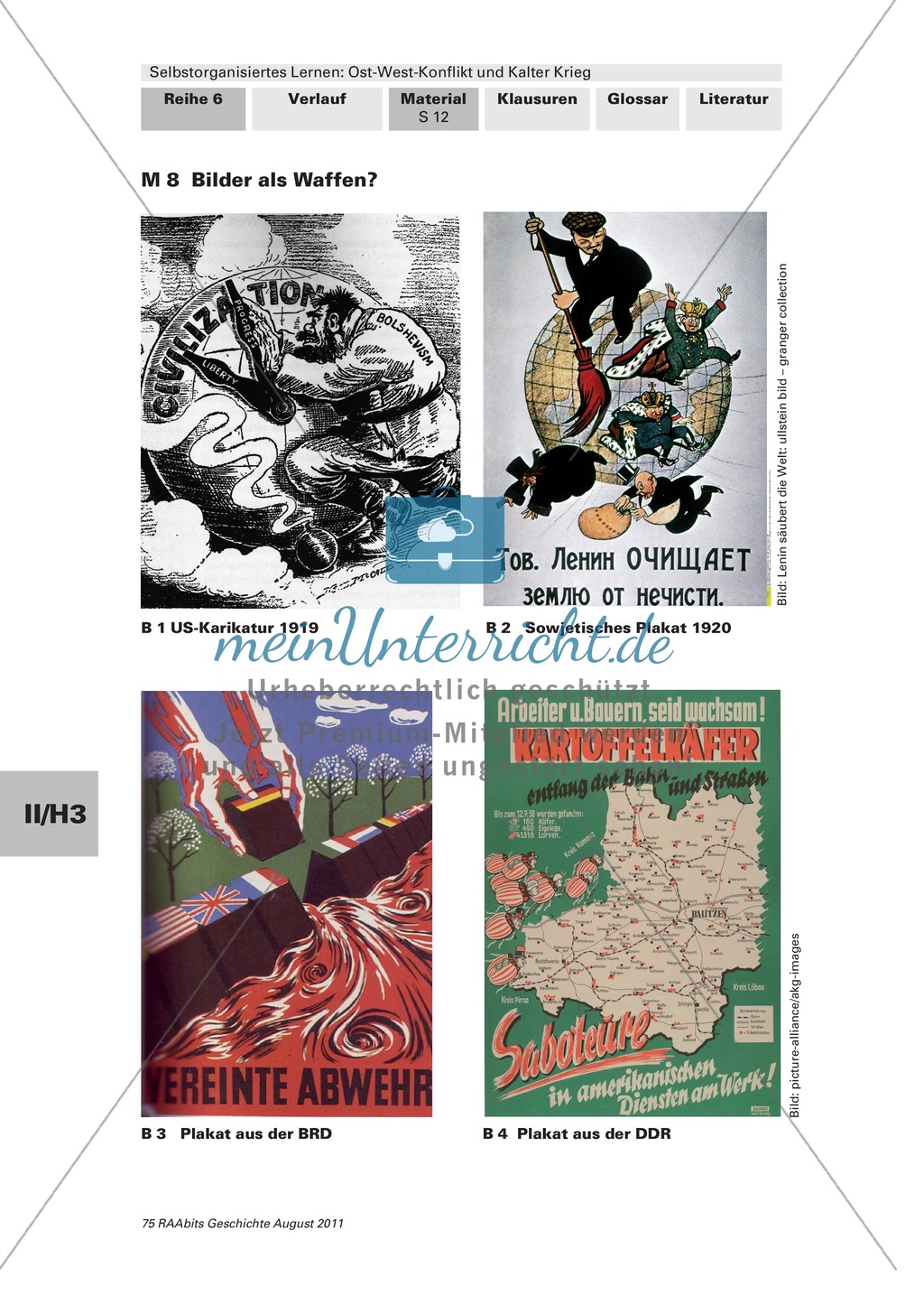 Selbstorganisiertes Lernen: Ost-West-Konflikt und Kalter Krieg: Die Entstehung einer bipolaren Weltsicht + Gruppenpuzzle Preview 2
