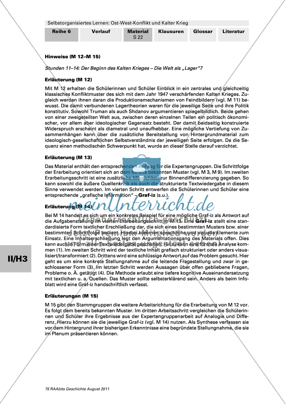 Selbstorganisiertes Lernen: Ost-West-Konflikt und Kalter Krieg: Der Beginn des Kalten Krieges + Gruppenpuzzle + Graf-iz + Venn-Diagramm Preview 6