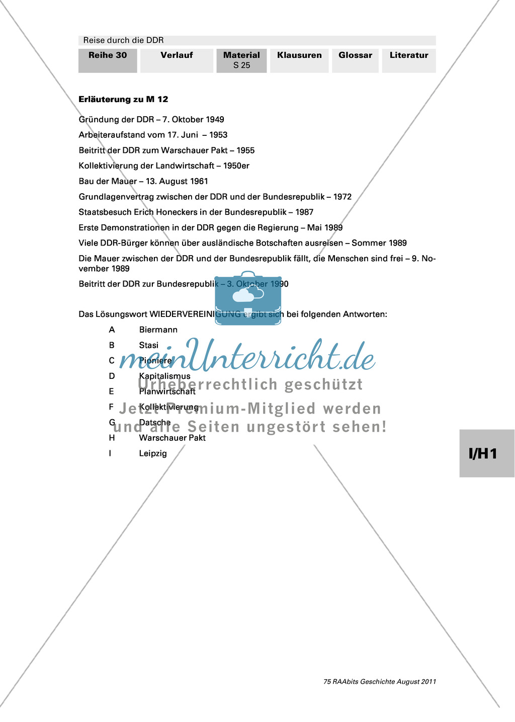 Lebensbedingungen in der DDR Preview 2