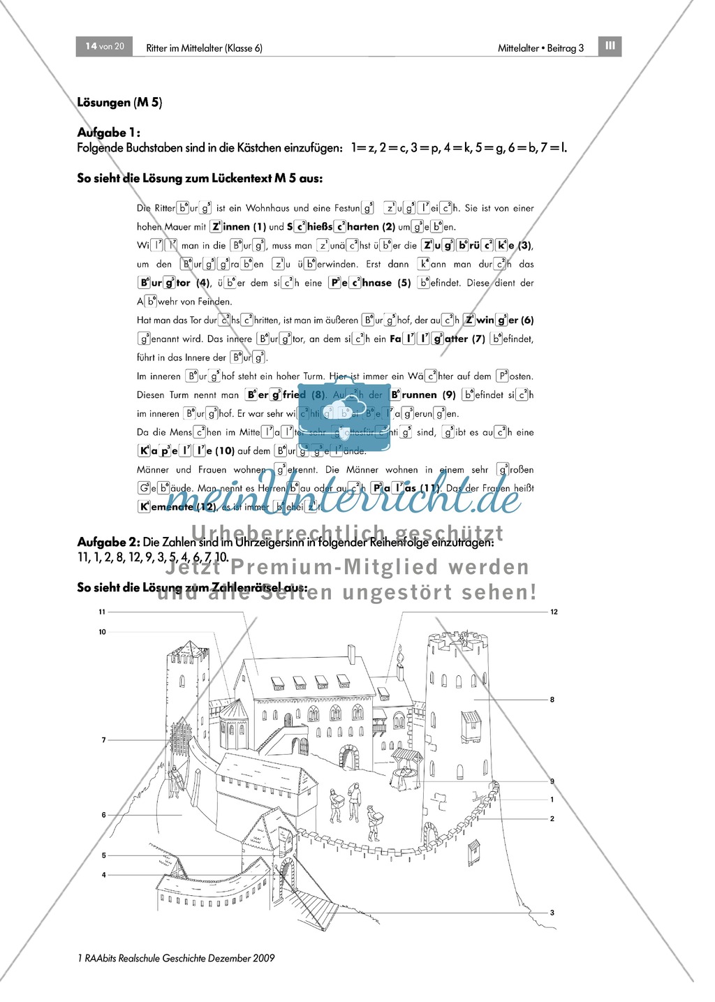 Das Leben der Ritter im Mittelalter: Funktionen und Eigenschaften der Ritterburgen Preview 4