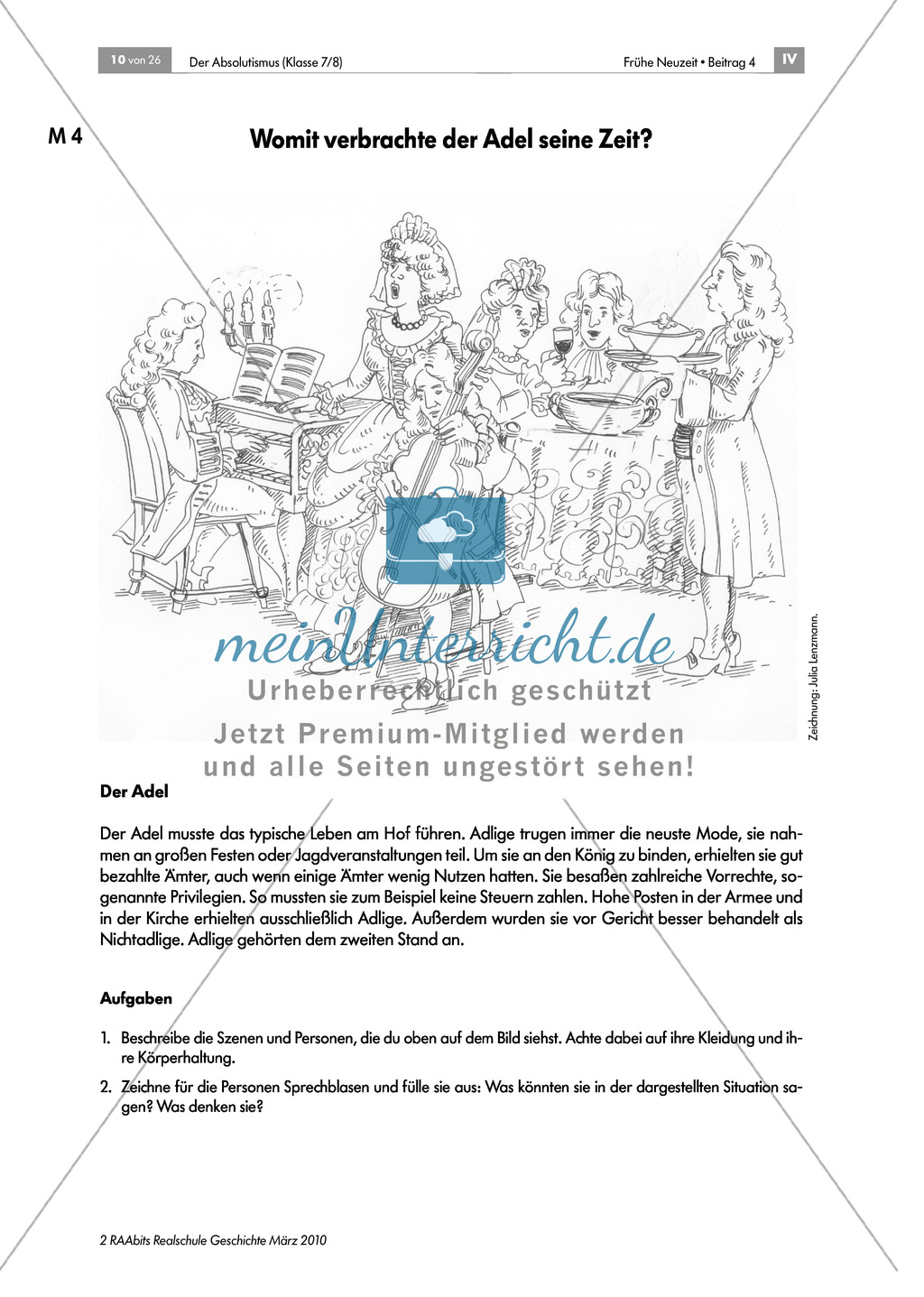 Der Absolutismus: Die französische Ständegesellschaft Preview 4