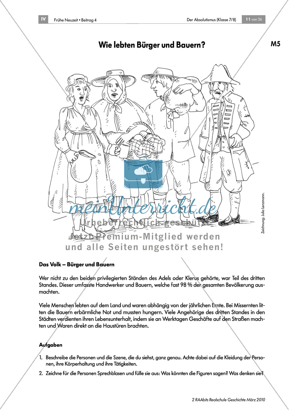 Der Absolutismus: Die französische Ständegesellschaft Preview 5