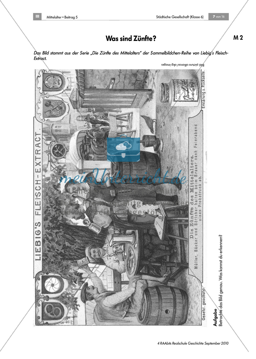 Von Zünften und Stadtherren - gesellschaftliche Strukturen in der mittelalterlichen Stadt Preview 2