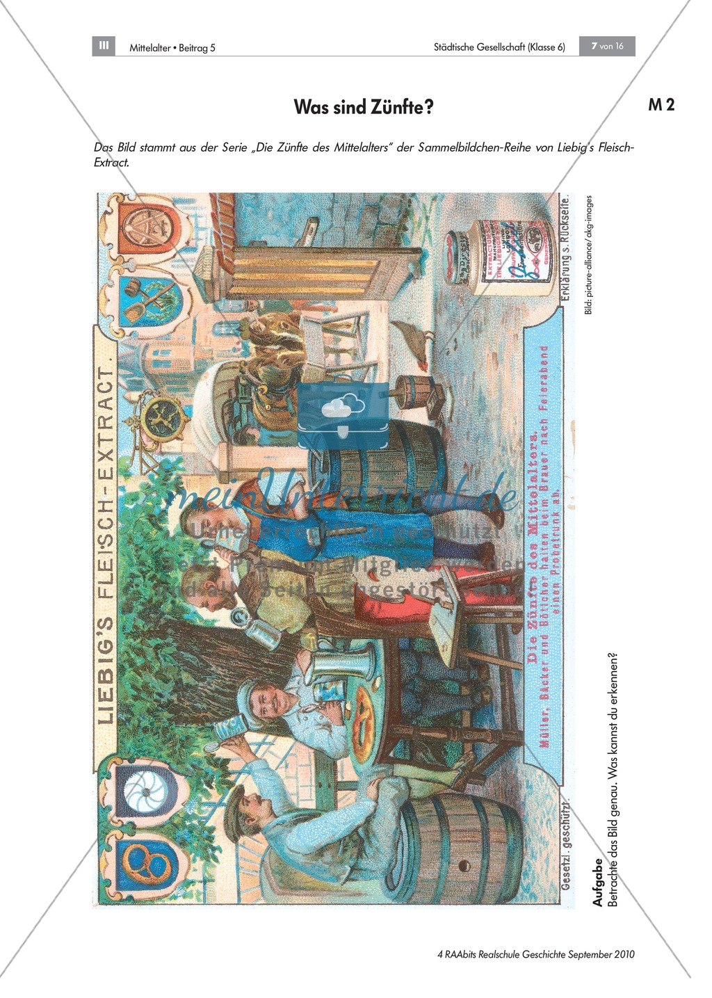Von Zünften und Stadtherren - gesellschaftliche Strukturen in der mittelalterlichen Stadt Preview 3