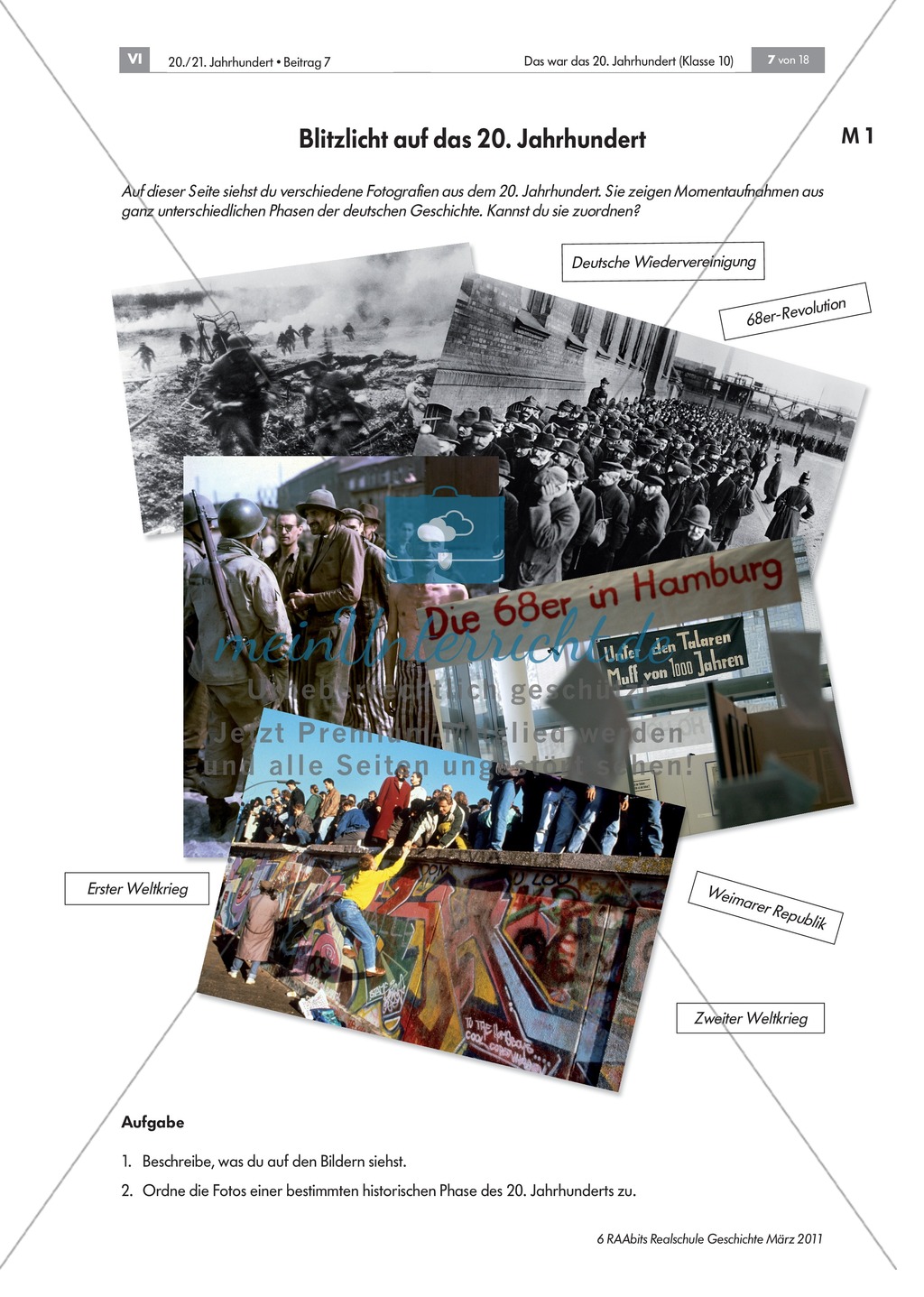 Die Geschichte Deutschlands im 20. Jahrhundert: Ereignisübersicht Preview 2
