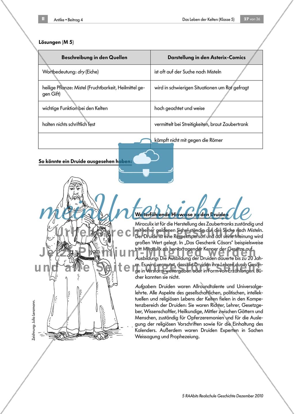 Gruppenarbeit: Wie lebten die Kelten? - meinUnterricht