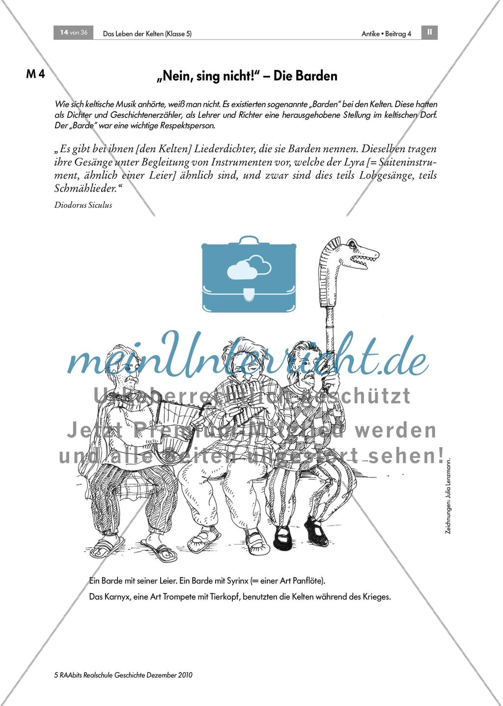 Gruppenarbeit: Wie lebten die Kelten? - meinUnterricht