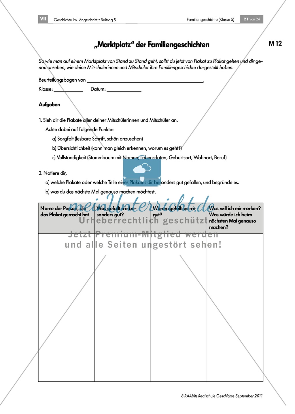 Familiengeschichte: