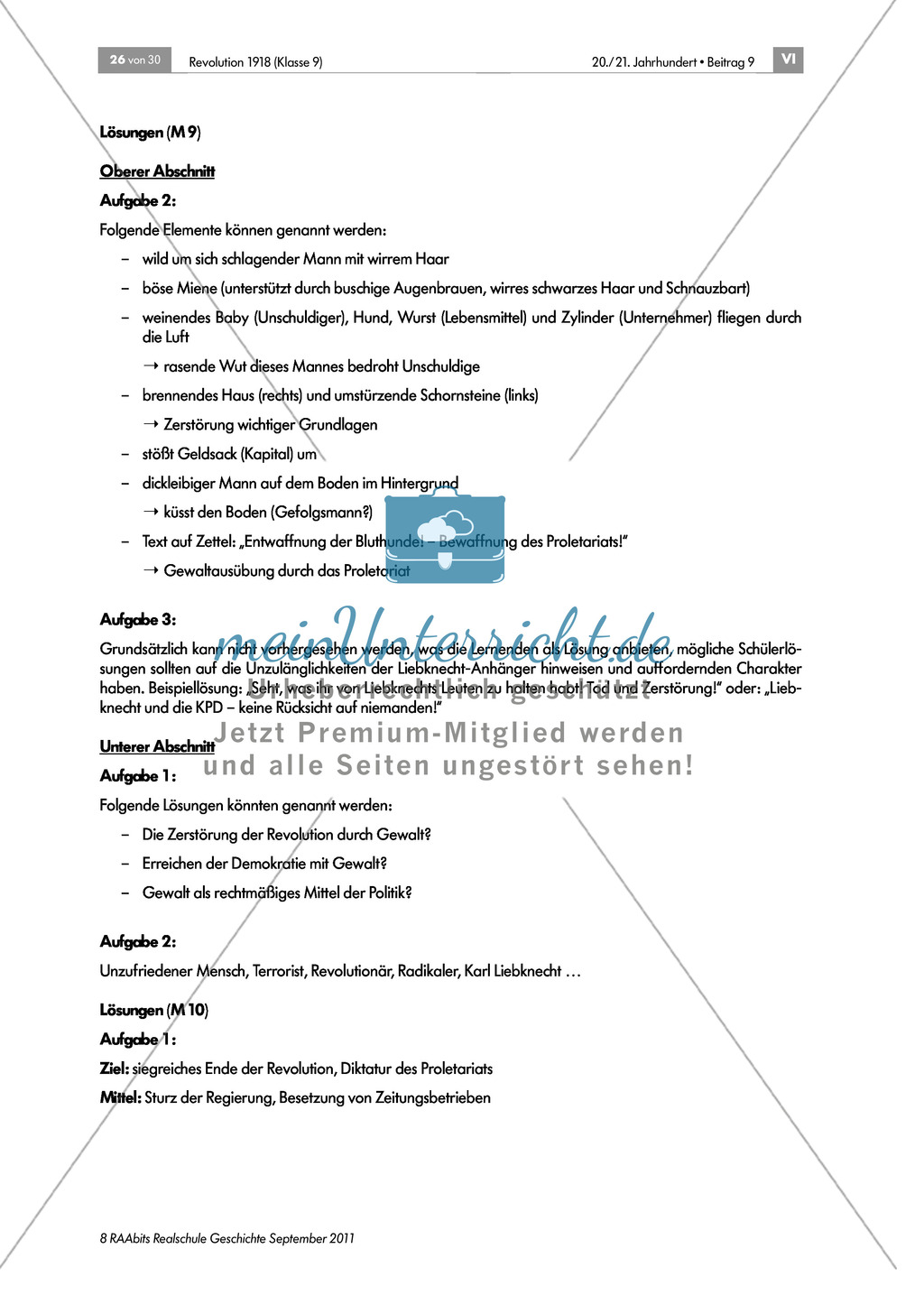 Quellen, Plakate, Flugblätter zum Spartakusbund und zur KPD in der Weimarer Republik mit Aufgaben Preview 9