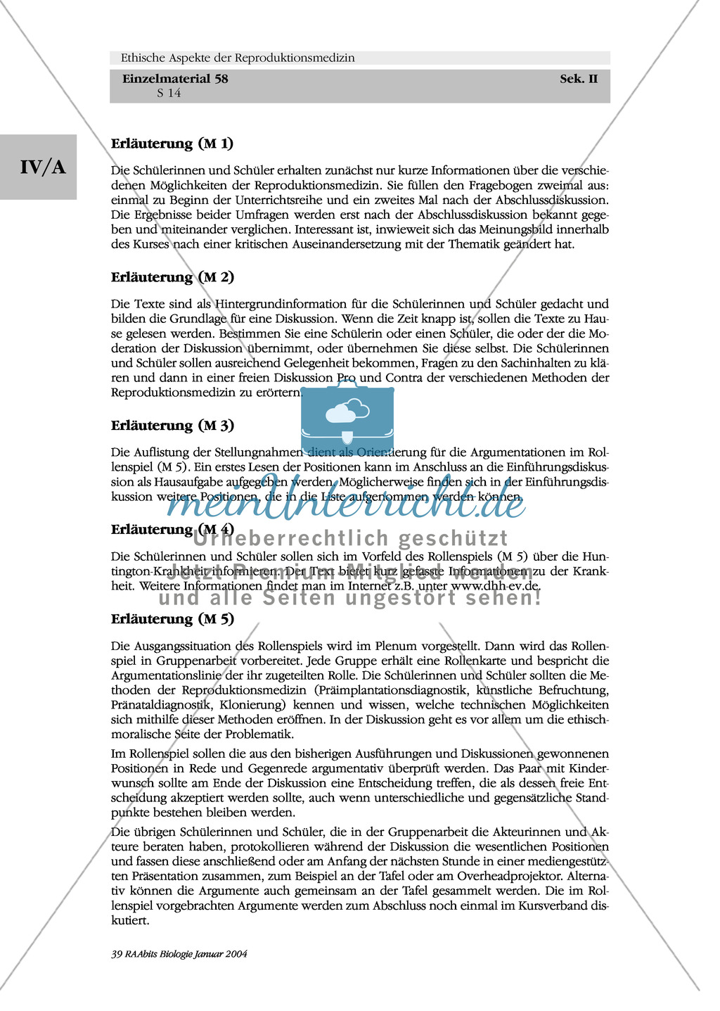 Ethische Aspekte der Reproduktionsgenetik: Pränatale Diagnostik und Genomanalyse - Prävention oder Selektion? Preview 7