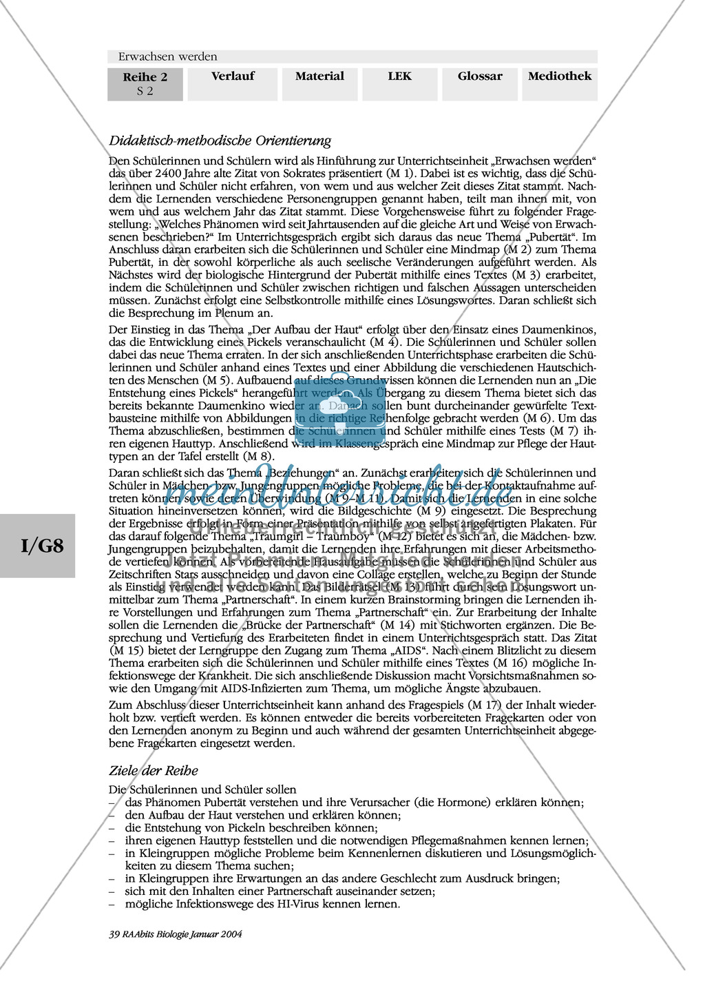Unterrichtsreihe Pubertät: Aufbau der Haut + Hautprobleme - Pickel/Akne + Hauttyp + Hautpflege Preview 1