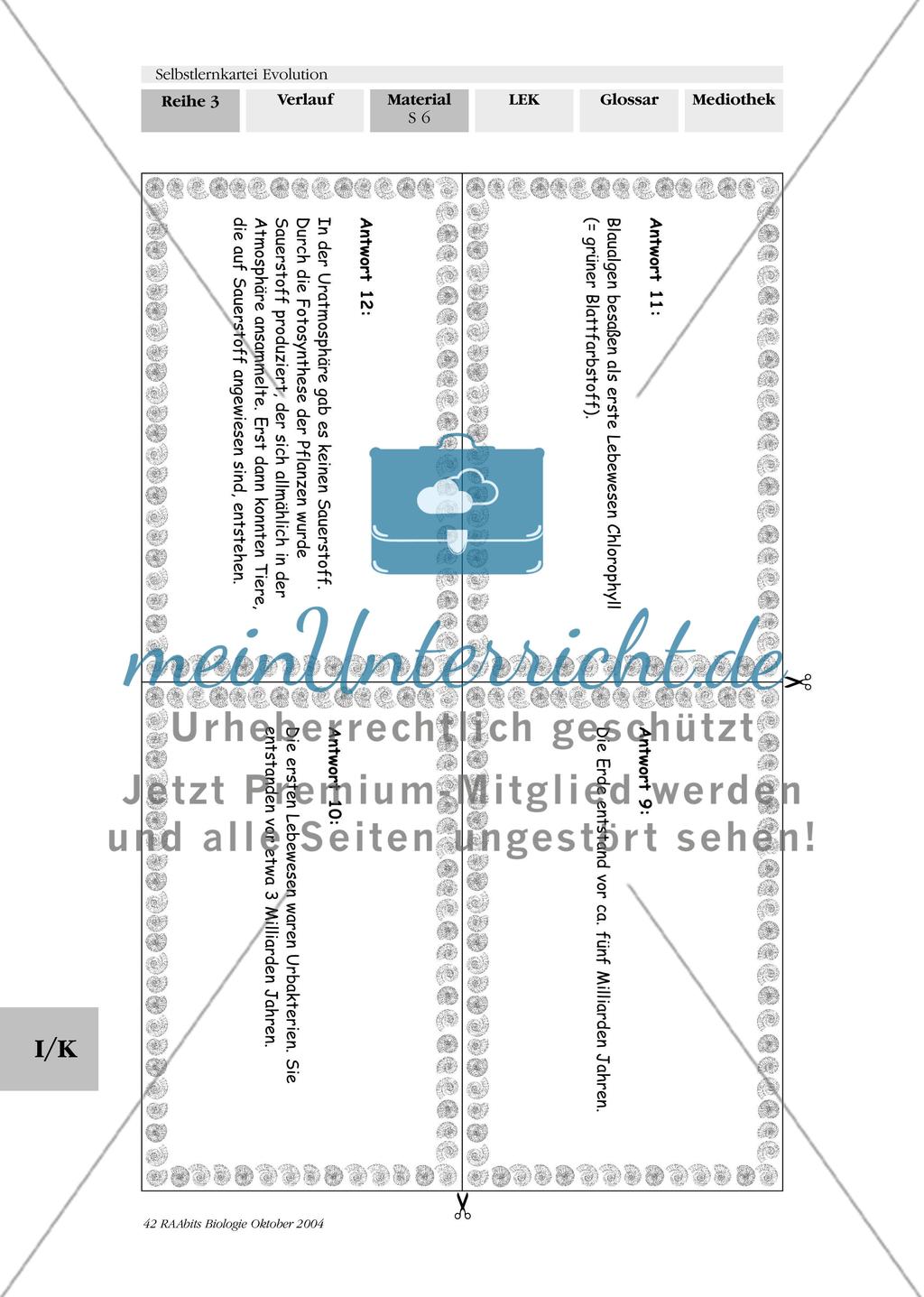 Selbstlernkartei Evolution Preview 10