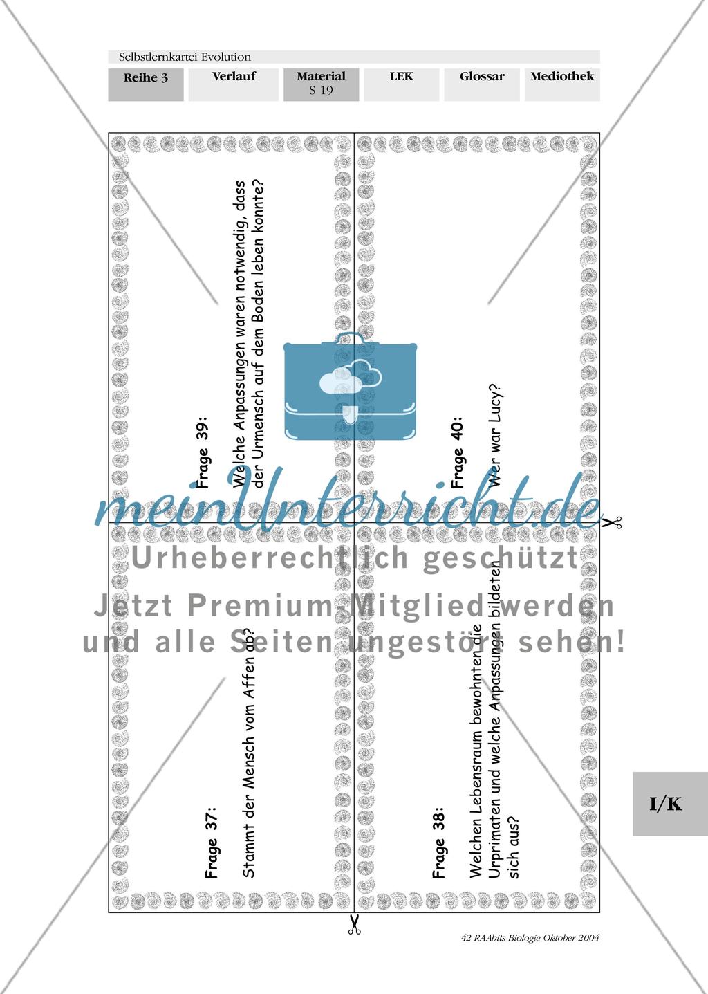 Selbstlernkartei Evolution Preview 23