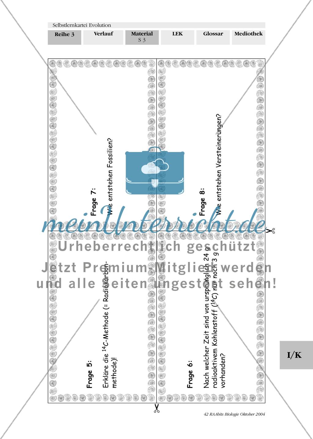 Selbstlernkartei Evolution Preview 7