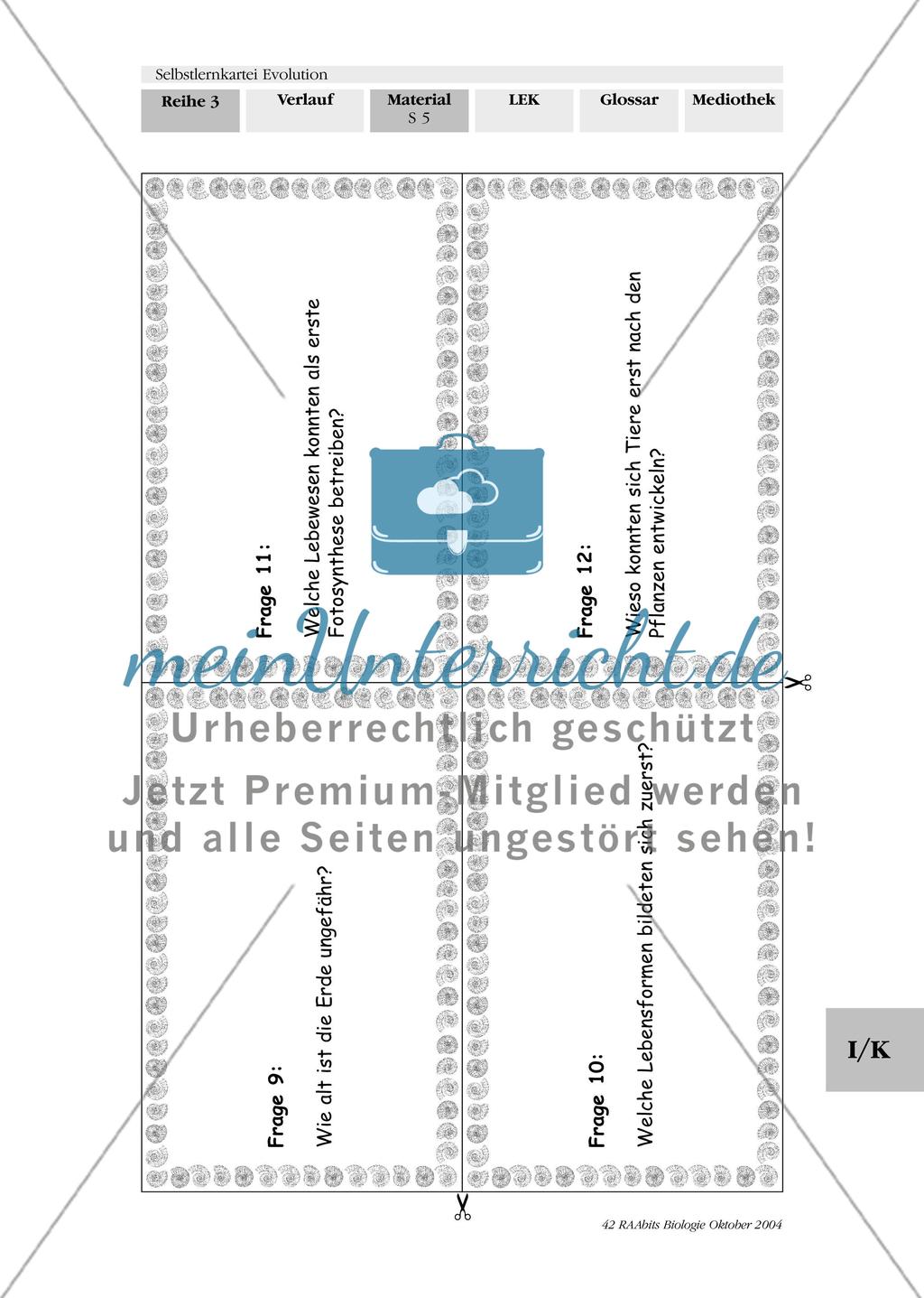 Selbstlernkartei Evolution Preview 9
