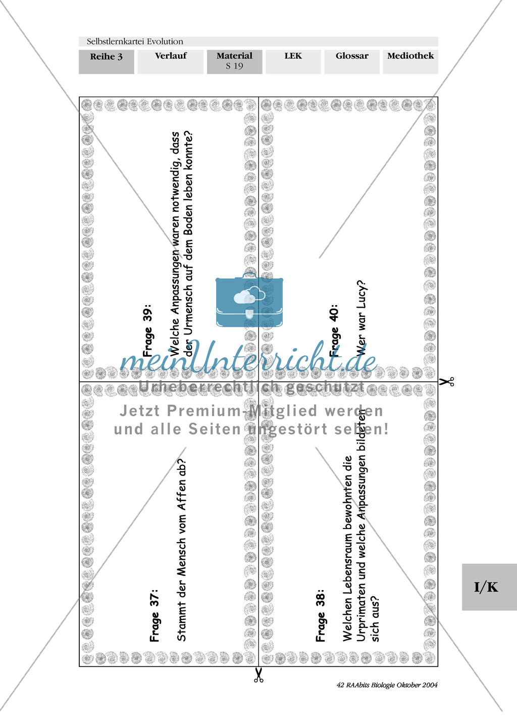 Selbstlernkartei Evolution Preview 19